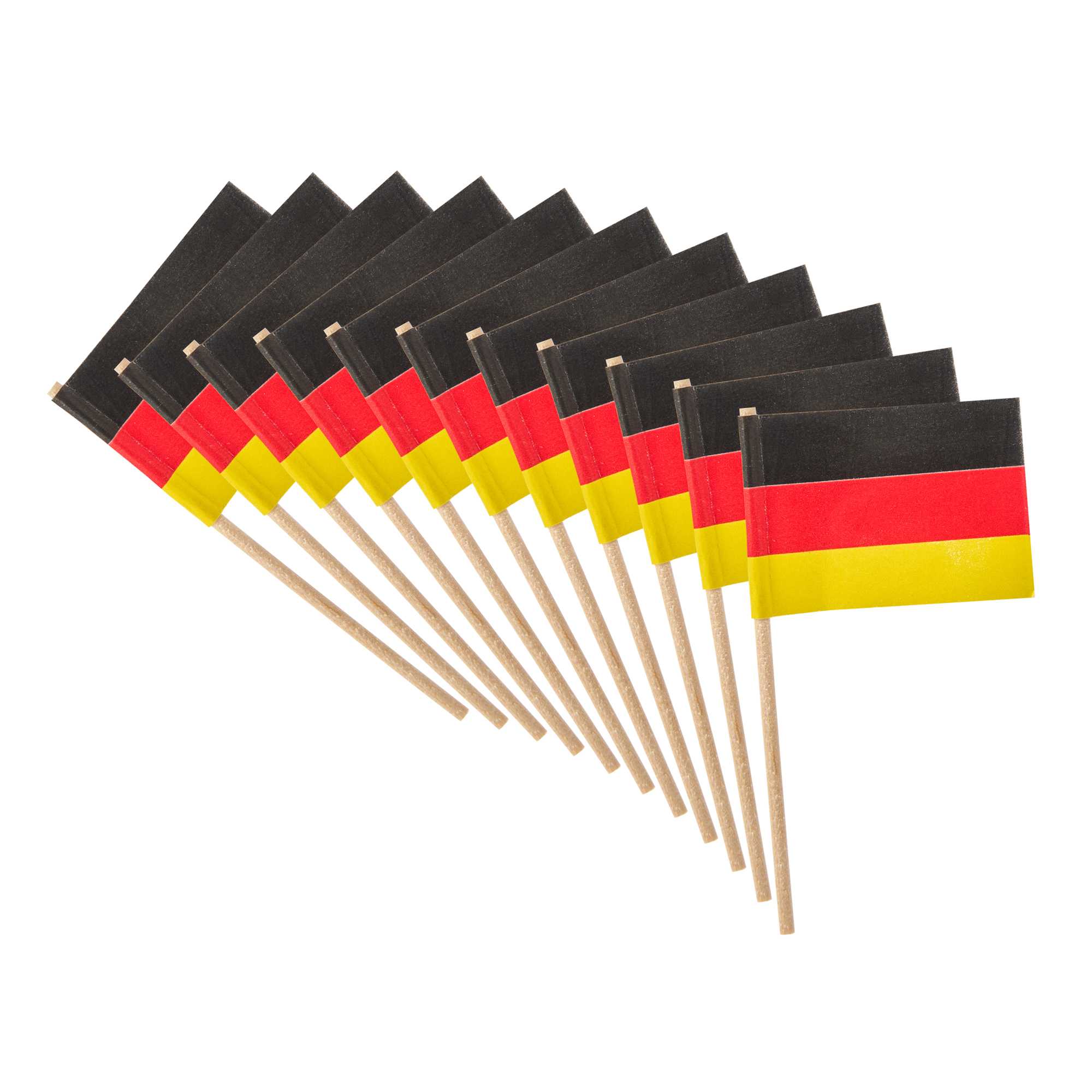 Chef 101 German Flag Food Pick - 2 1/2" - 10000 count box