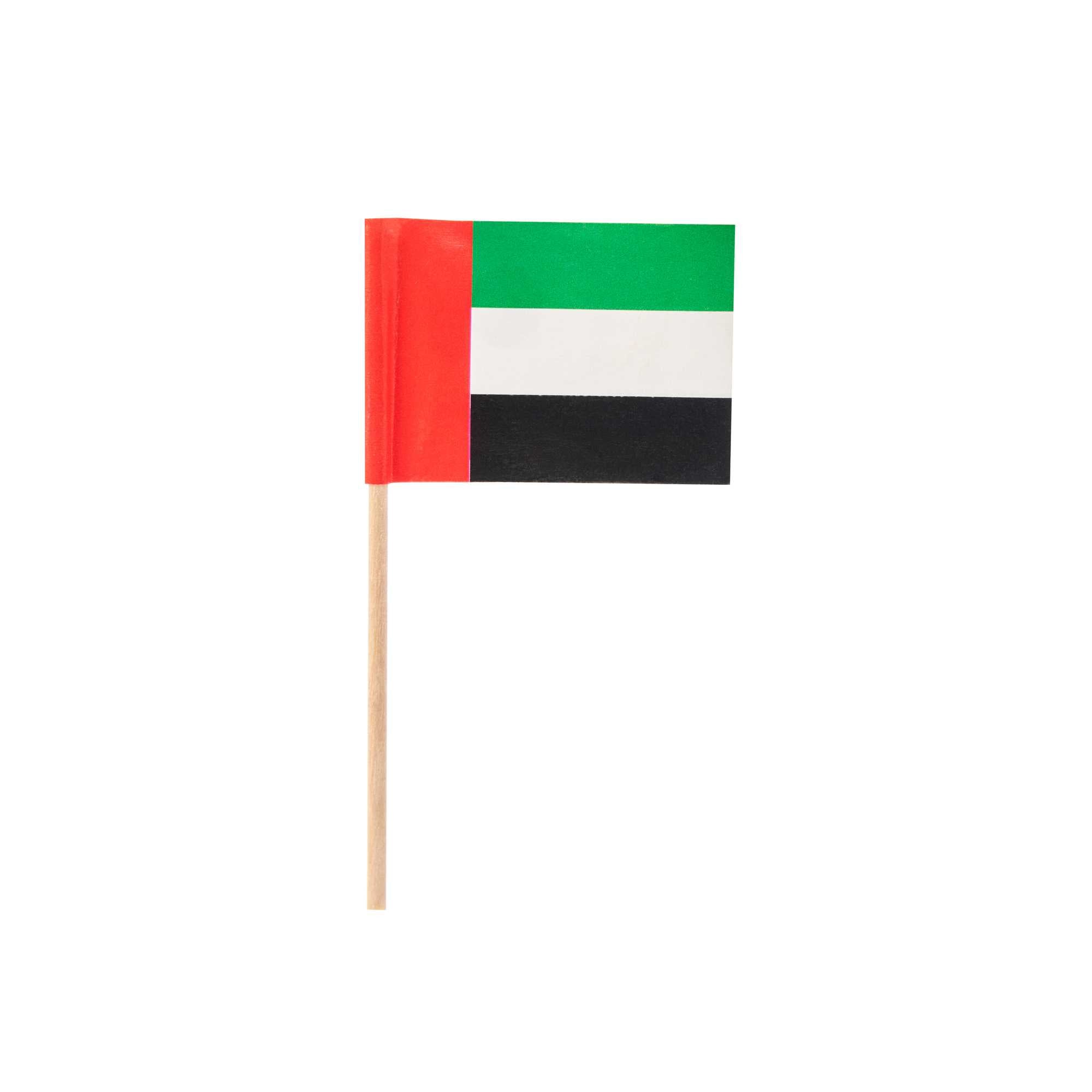 Chef 101 United Arab Emirates Flag Food Pick - 2 1/2" - 10000 count box