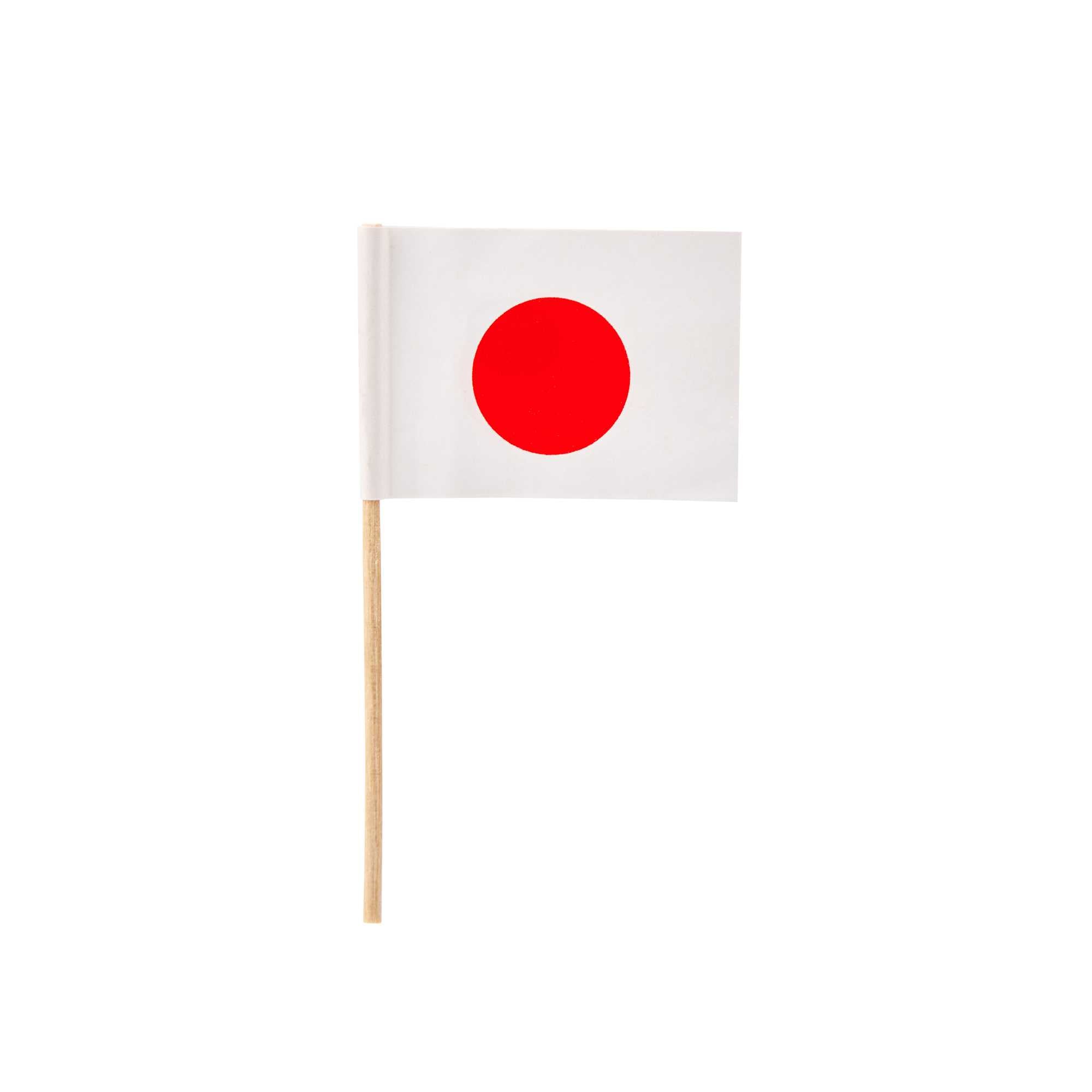 Chef 101 Japanese Flag Food Pick - 2 1/2" - 10000 count box