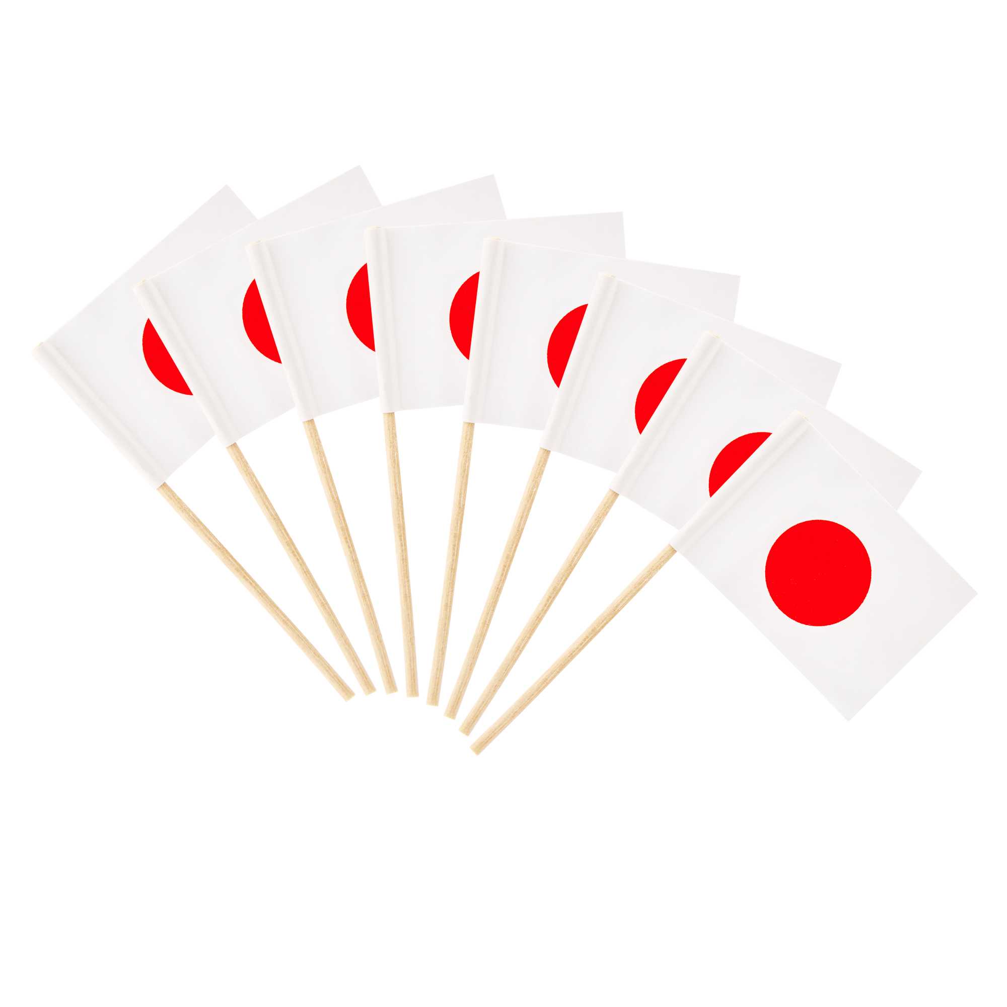 Chef 101 Japanese Flag Food Pick - 2 1/2" - 10000 count box