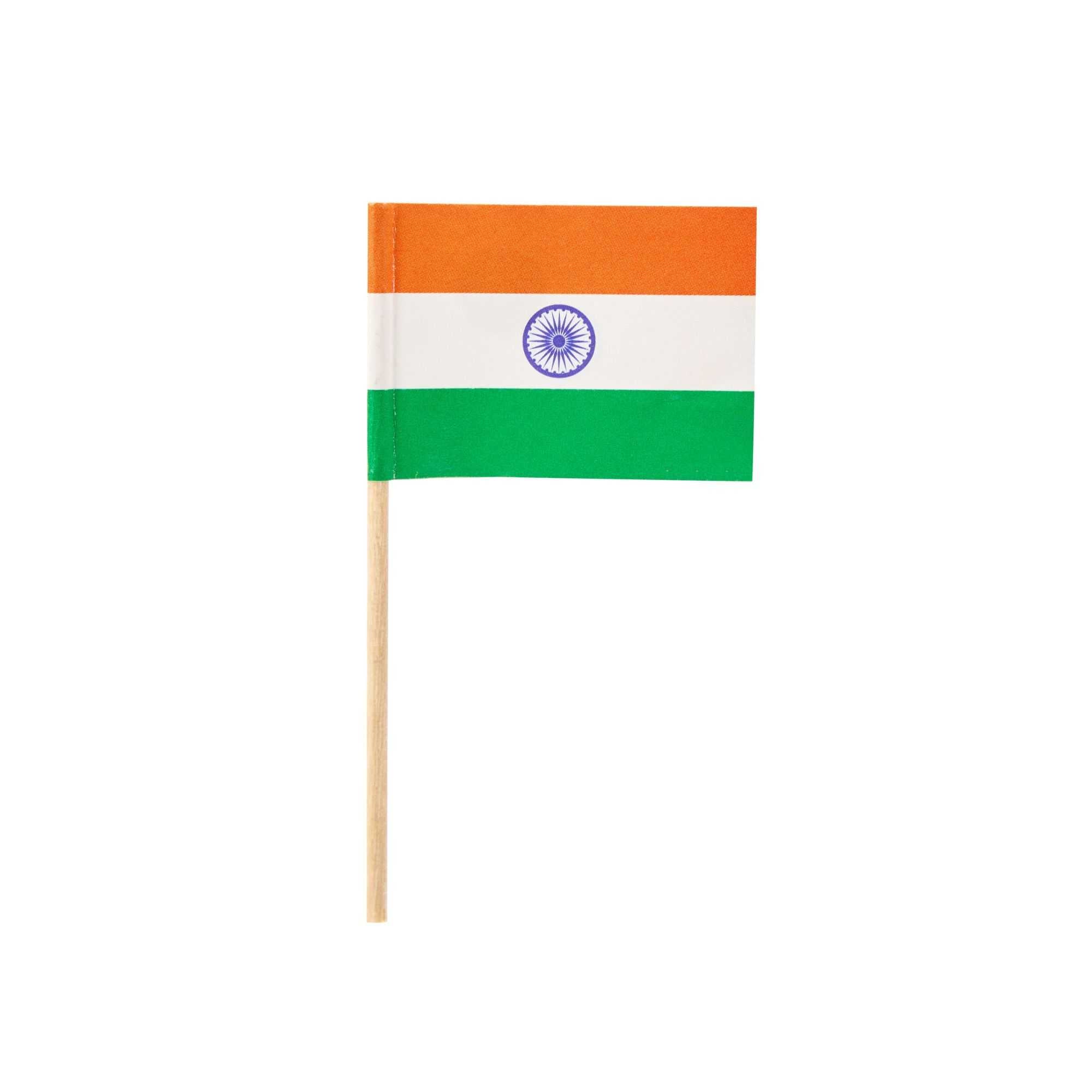 Chef 101 Indian Flag Food Pick - 2 1/2" - 100 count box