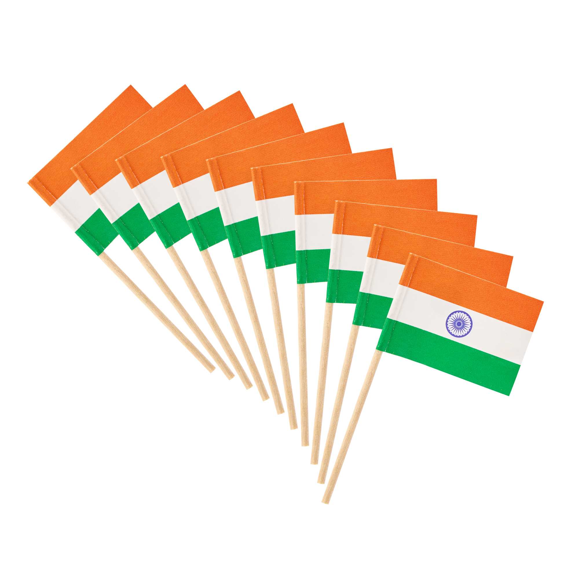 Chef 101 Indian Flag Food Pick - 2 1/2" - 10000 count box