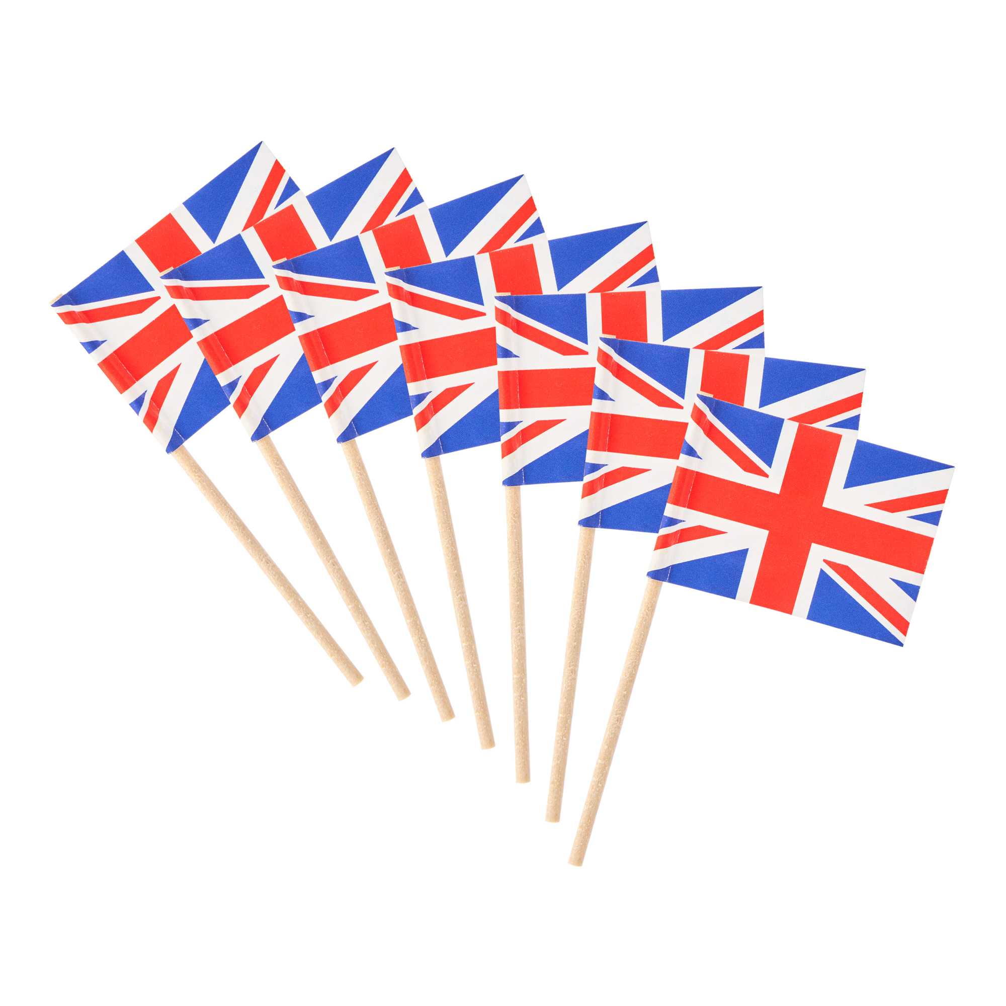 Chef 101 British Flag Food Pick - 2 1/2" - 10000 count box