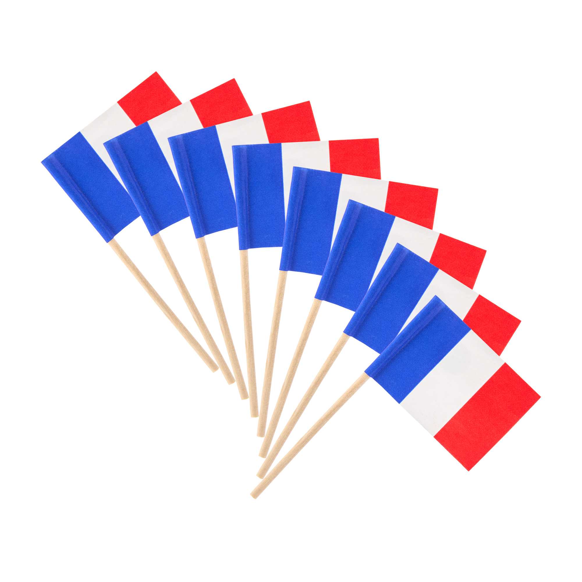 Chef 101 French Flag Food Pick - 2 1/2" - 10000 count box