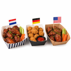 Chef 101 Assorted Flag Food Pick - 29 Countries / Regions - 2 1/2
