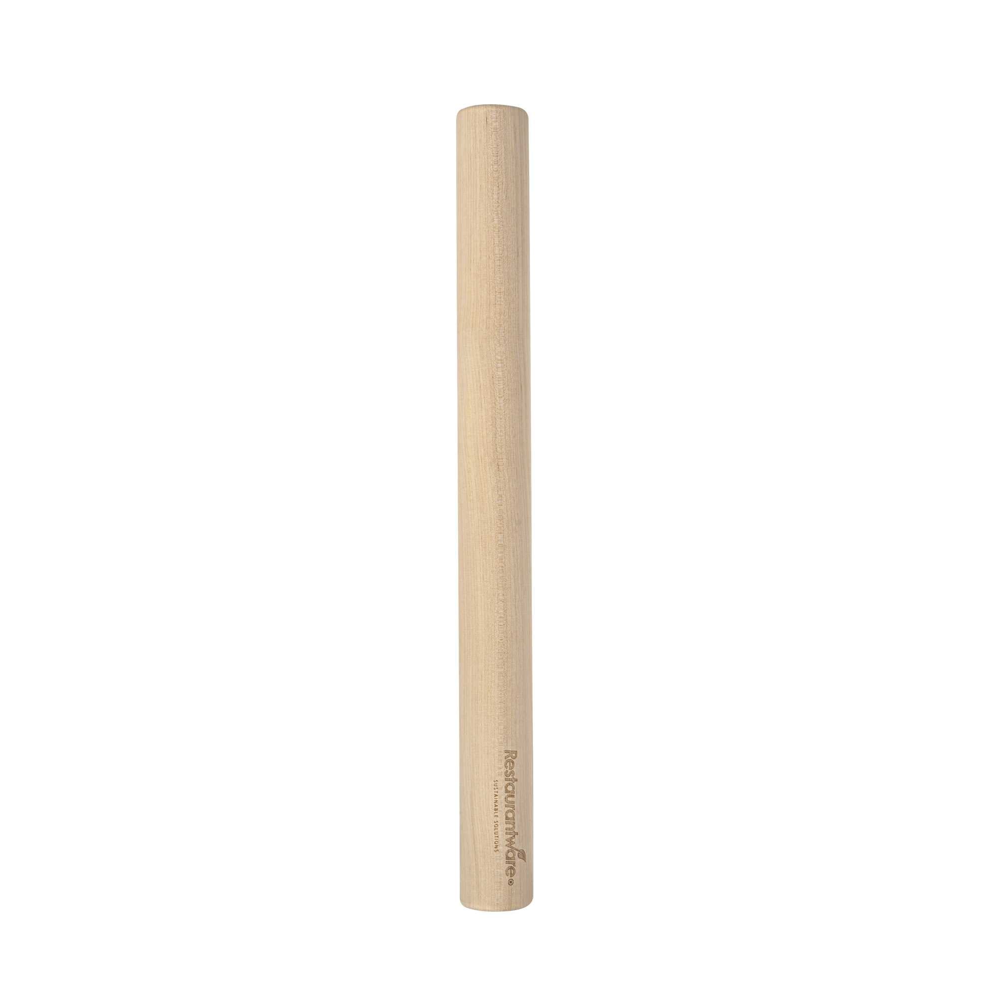 Pastry Tek 19" Maple Wood Dowel Rolling Pin - 19" × 1 3/4" × 1 3/4" - 10 count box