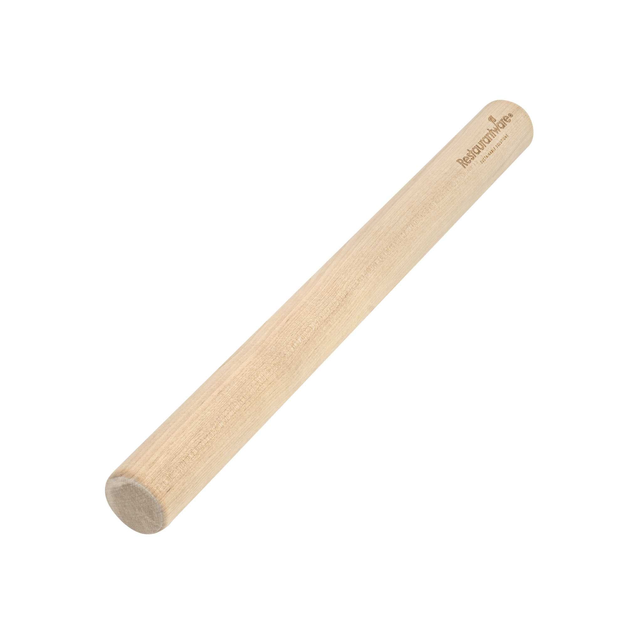 Pastry Tek 19" Maple Wood Dowel Rolling Pin - 19" × 1 3/4" × 1 3/4" - 10 count box