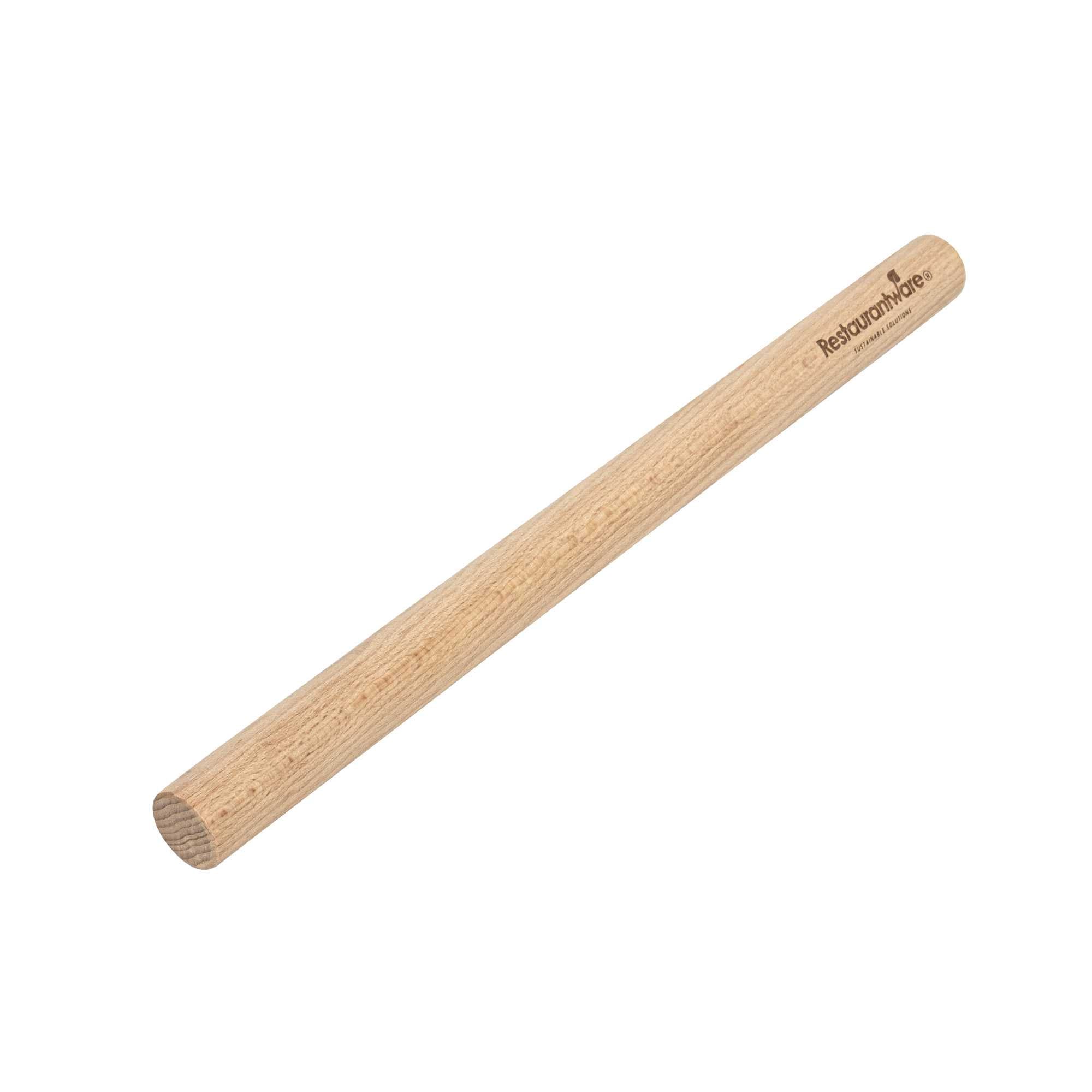 Pastry Tek 14" Beech Wood Asian / Dowel Rolling Pin - 14" × 1" × 1" - 10 count box