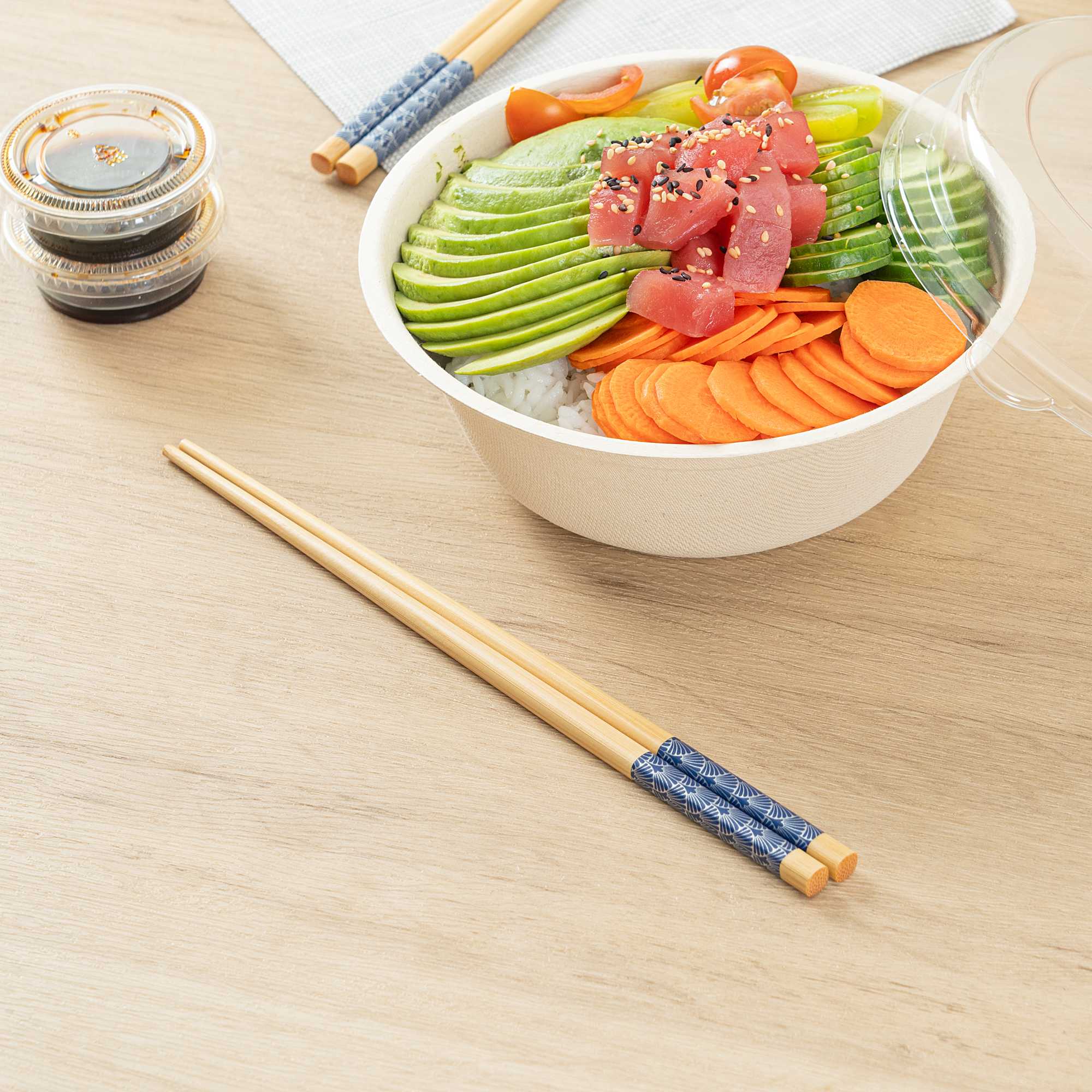 Bambuddha Natural Bamboo Chopsticks - 9 1/2" - 50 pairs