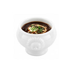 Chef 101 2 oz Round White Porcelain Lion Head Mini Bowl - 2