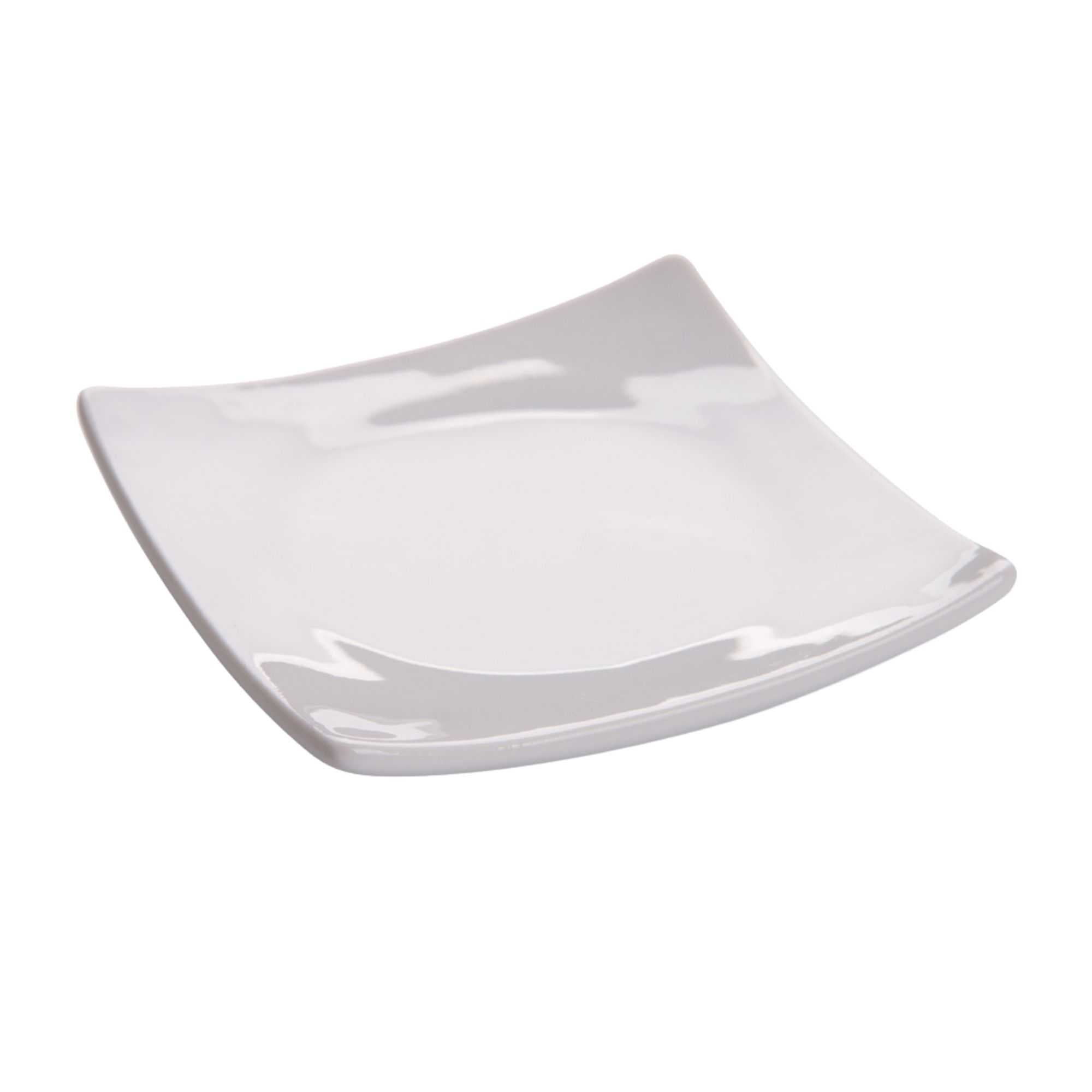 Chef 101 Square White Porcelain Mini Volare Dish - 3" x 3" x 1/2" - 120 count box
