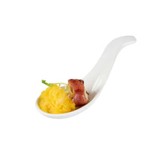 Chef 101 White Porcelain Wave Spoon - 5