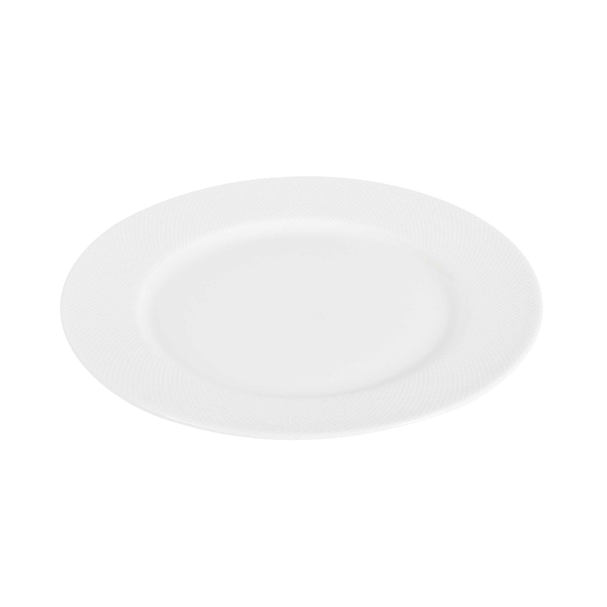 German Standard Round Beige Mesh Embossed Porcelain Salad Plate - 9" x 9" x 3/4" - 36 count box