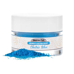 Pastry Tek 5g Electric Blue Edible Luster Dust - Food Grade - 100 count box