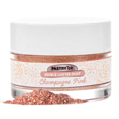 Pastry Tek 5g Champagne Pink Edible Luster Dust - Food Grade - 100 count box