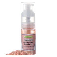 Pastry Tek 5g Champagne Pink Edible Glitter Dust Spray - 1 count box