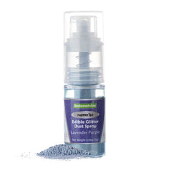 Pastry Tek 5g Lavender Purple Edible Glitter Dust Spray - 100 count box