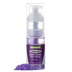 Pastry Tek 5g Purple Edible Glitter Dust Spray - 100 count box