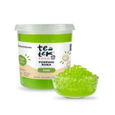 Tea Tek 7 lb Kiwi Popping Boba - 4 count box