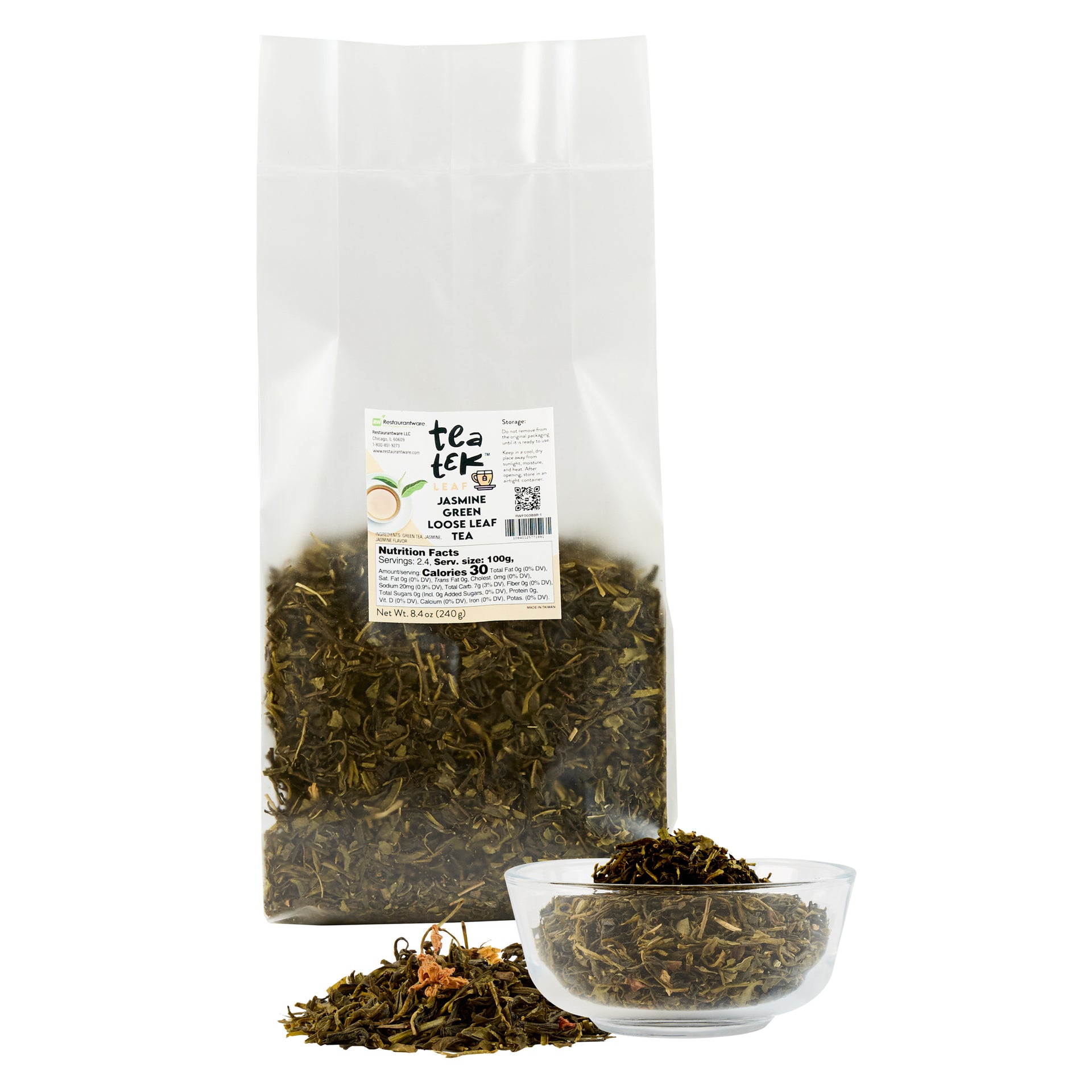 Tea Tek 8.4 oz Jasmine Green Loose Leaf Tea - 1 count box