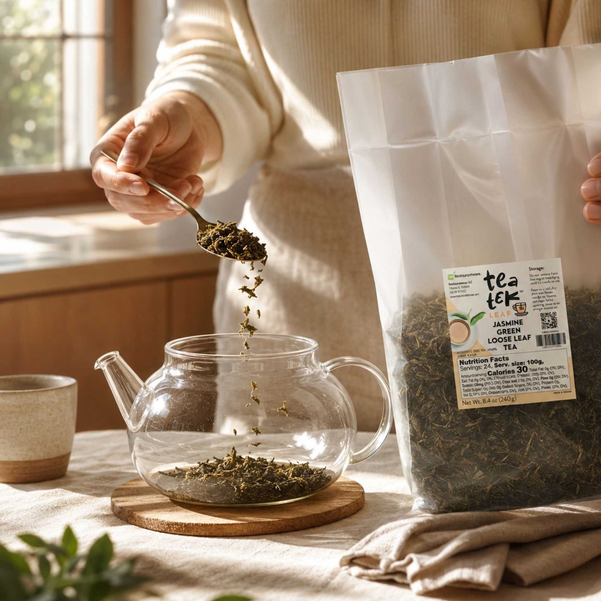 Tea Tek 8.4 oz Jasmine Green Loose Leaf Tea - 1 count box