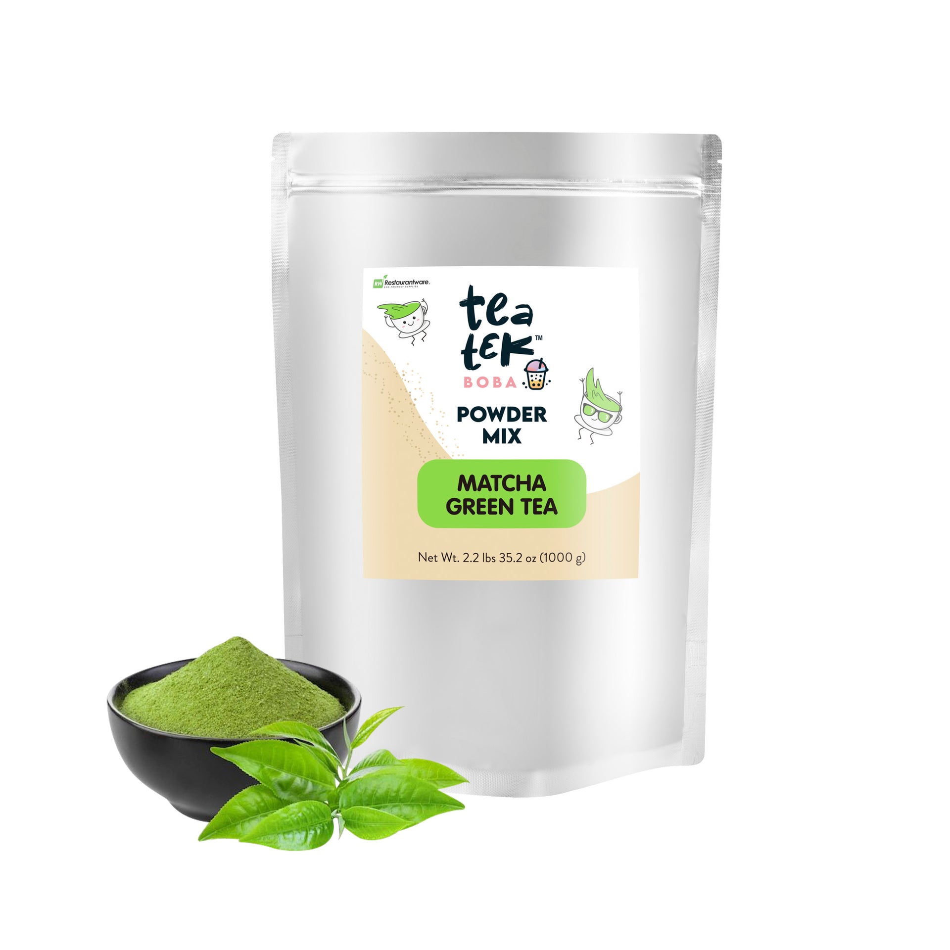 Tea Tek 35.2 oz Matcha Green Tea Powder Mix - 10 count box