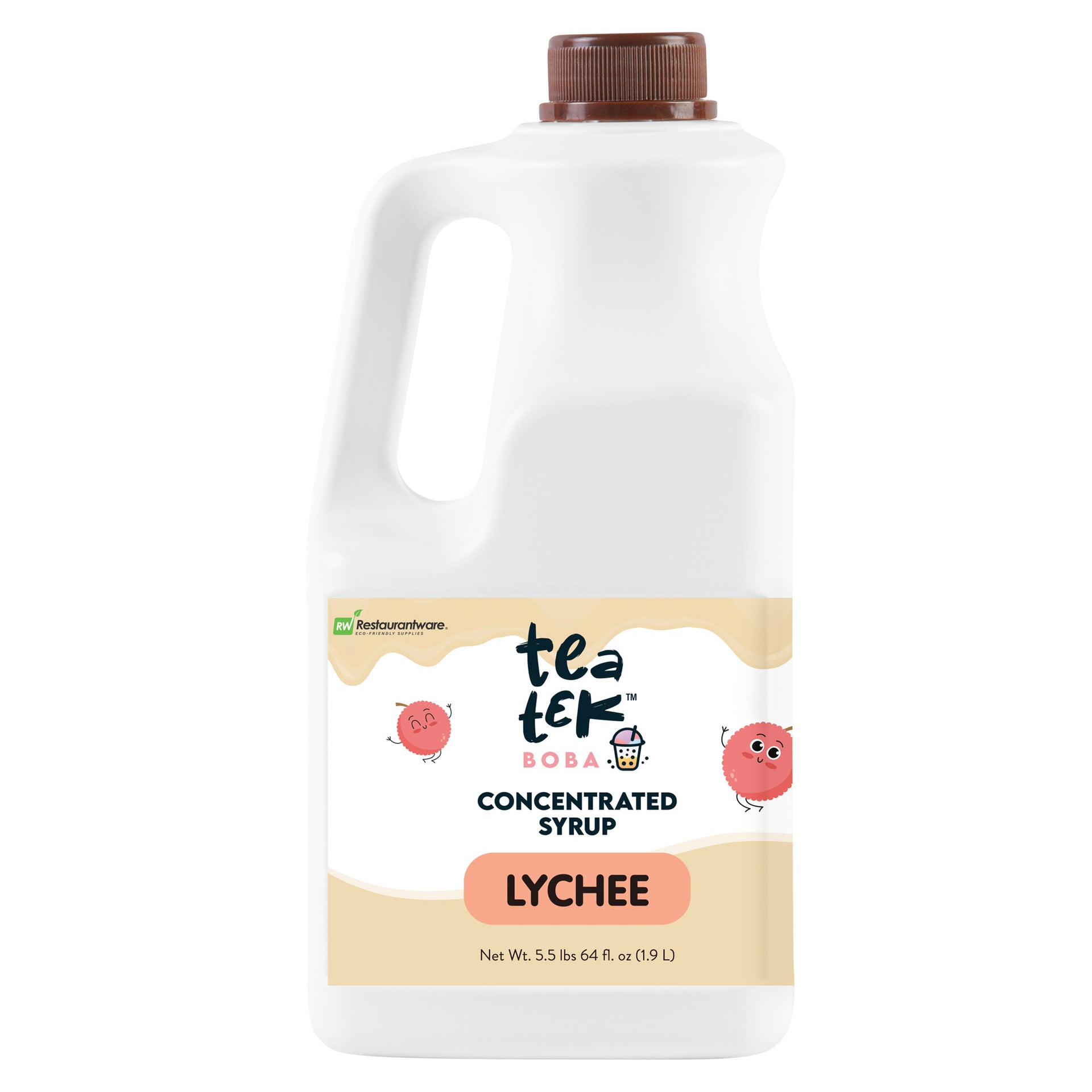 Tea Tek 64 fl. oz Lychee Concentrated Syrup - 6 count box