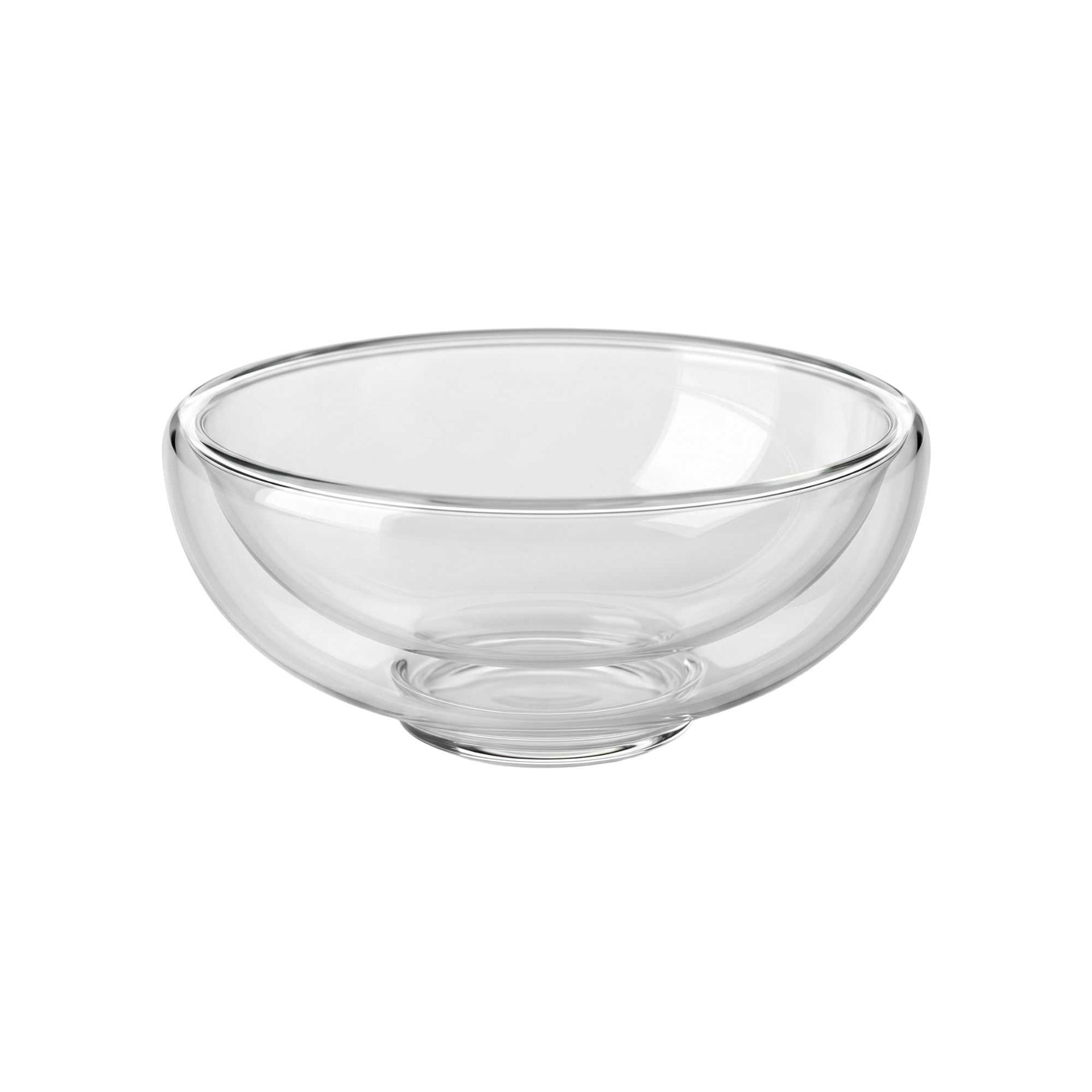 Forma Professional 1 oz Round Glass Amuse Bouche Tasting Cup - Double Wall - 2 3/4" x 2 3/4" x 1 1/4" - 10 count box