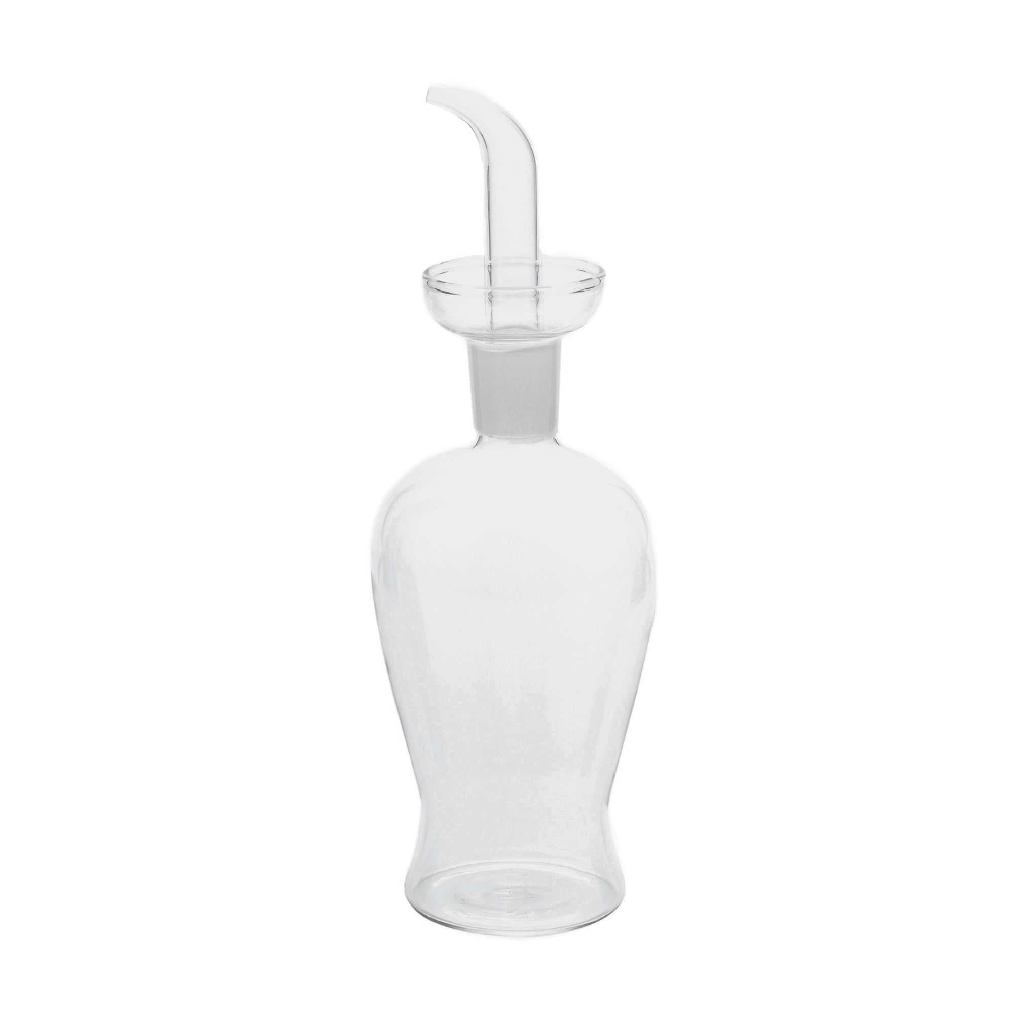 Forma Professional 9 oz Round Oil Dispenser Bottle - Blown Glass - 2 3/4" x 2 3/4" x 6 1/4" - 1 count box