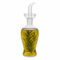 Forma Professional 9 oz Round Oil Dispenser Bottle - Blown Glass - 2 3/4