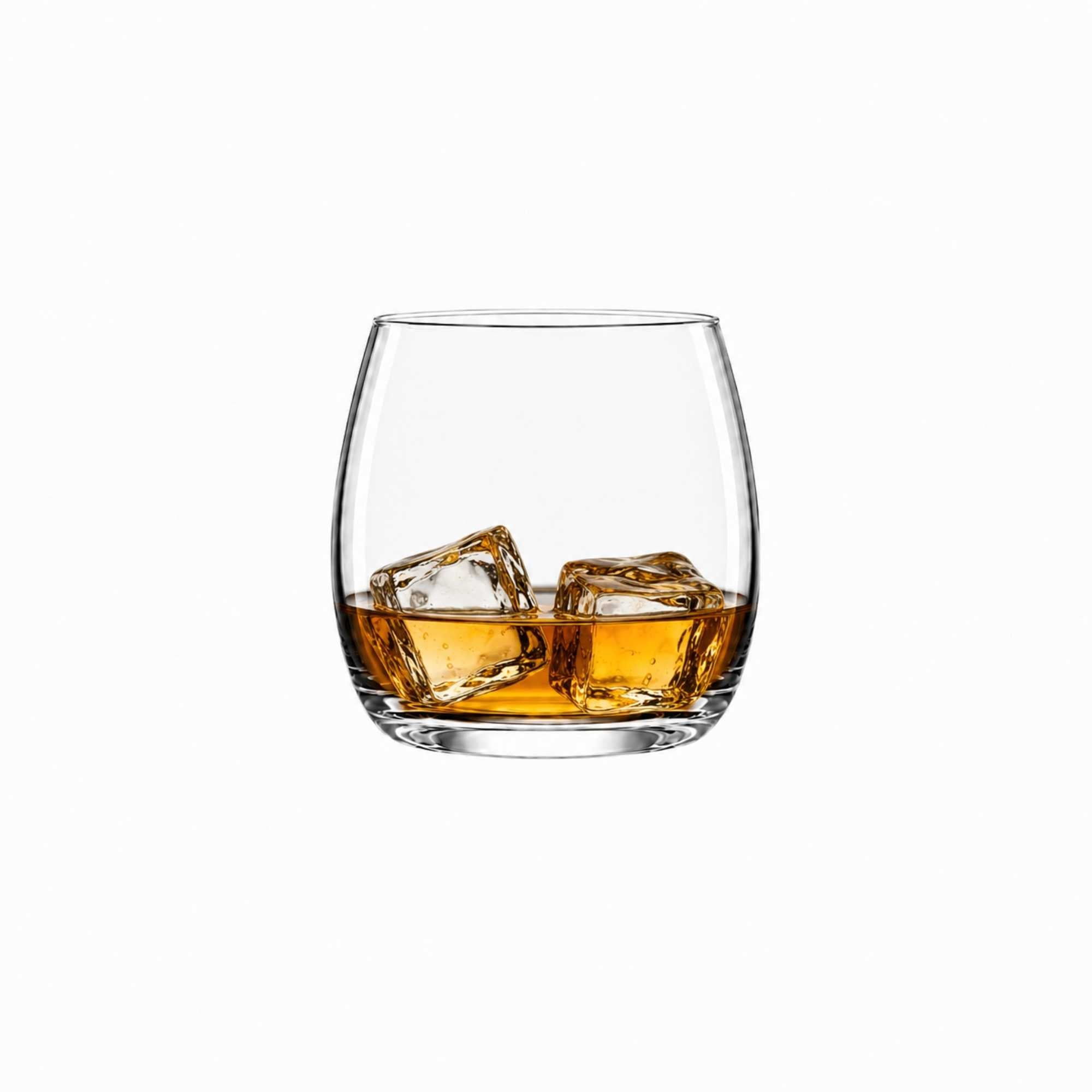 Bev Tek 6 oz Round Medium Scotch Glass - Lowball - 2 1/2" x 2 1/2" x 3" - 10 count box