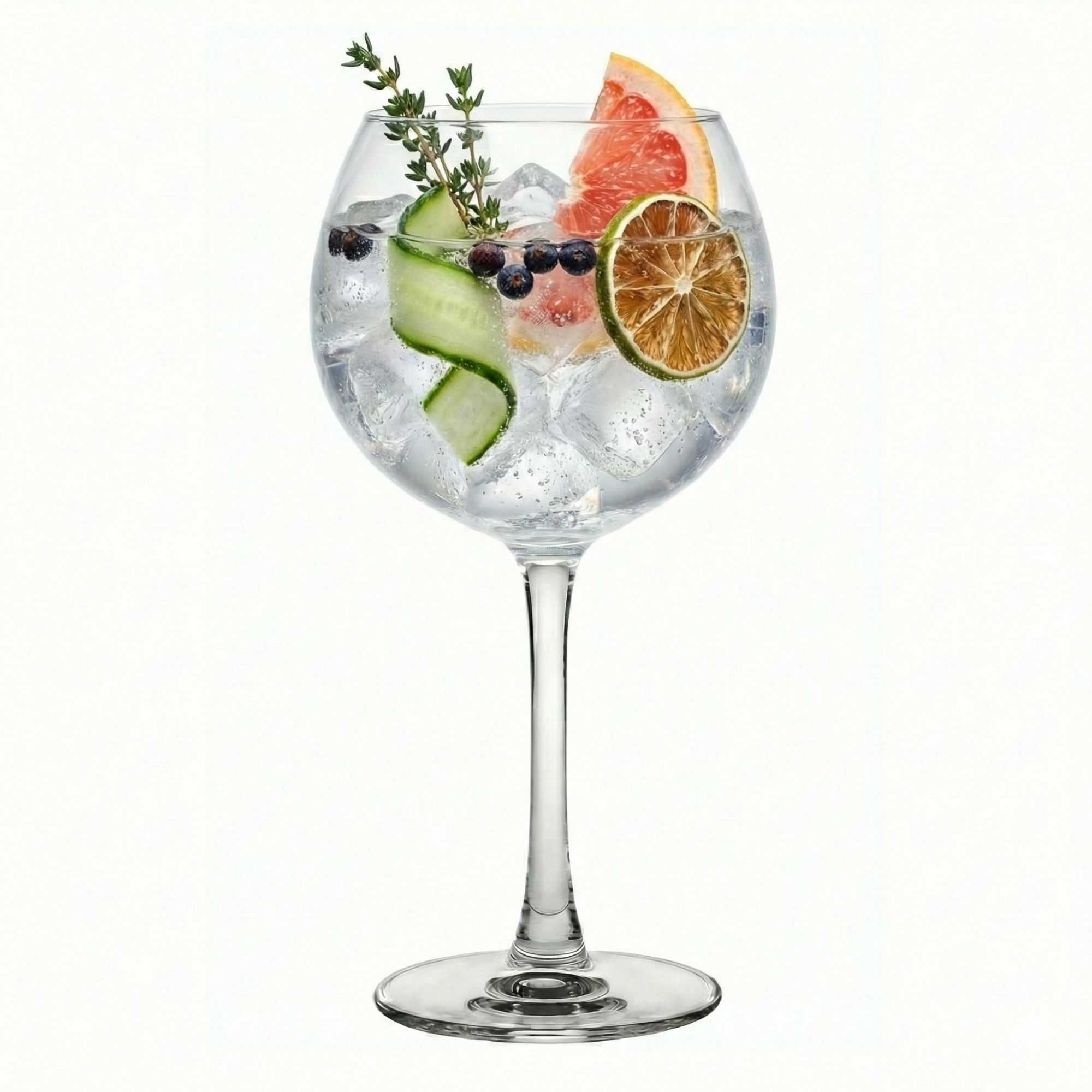 Voglia Nude 20 oz Gin Balloon Glass - Crystal - 4 1/2" x 4 1/2" x 8 1/4" - 12 count box