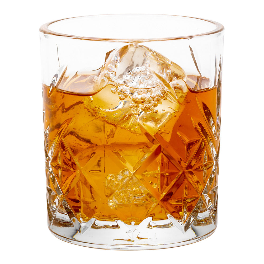 Timeless 7 oz Rocks Glass - Etched - 2 3/4