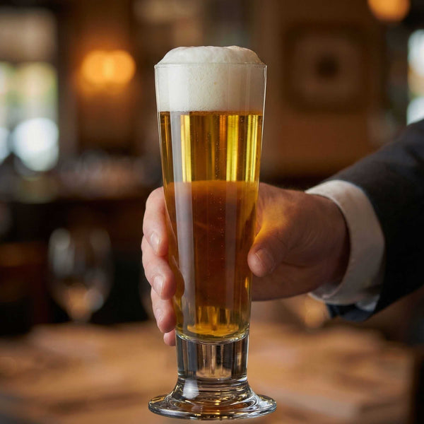 Bev Tek 14 oz Pilsner Glass - Tall-Footed - 2 1/2