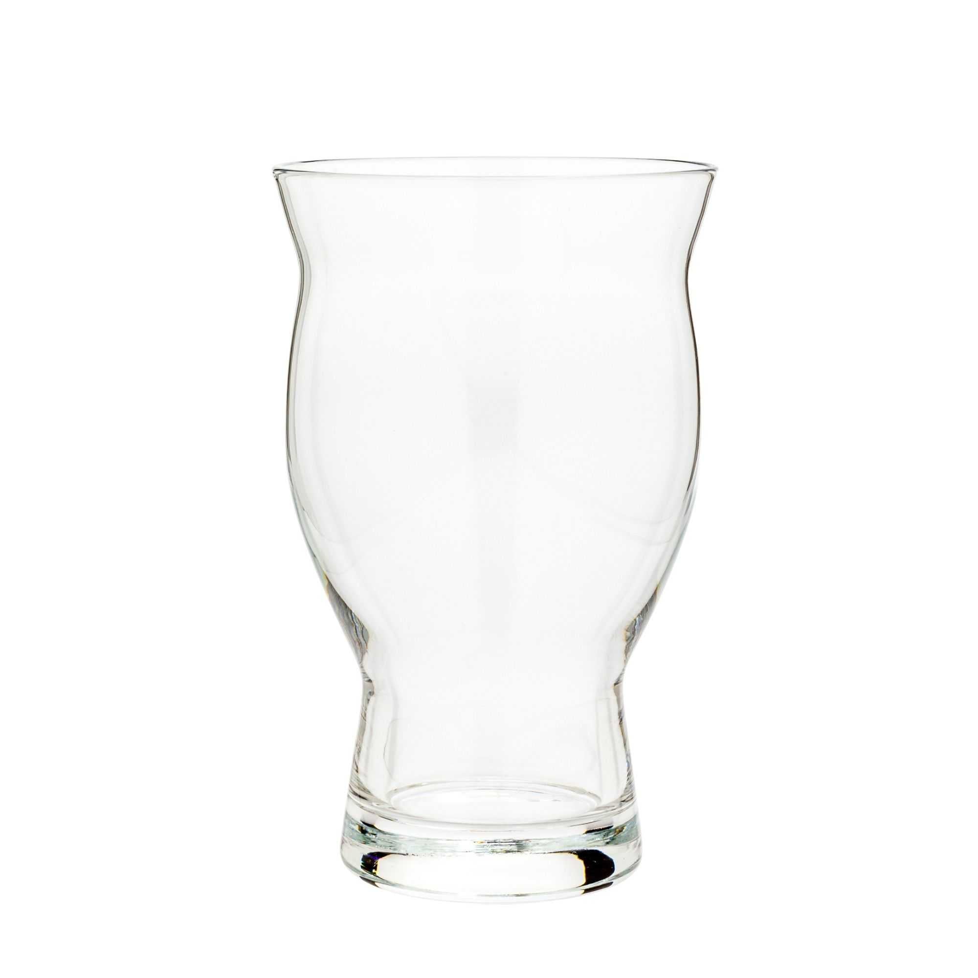 Bev Tek 16 oz Craft Beer Pint Glass - Flared - 3 1/2" x 3 1/2" x 5 3/4" - 12 count box