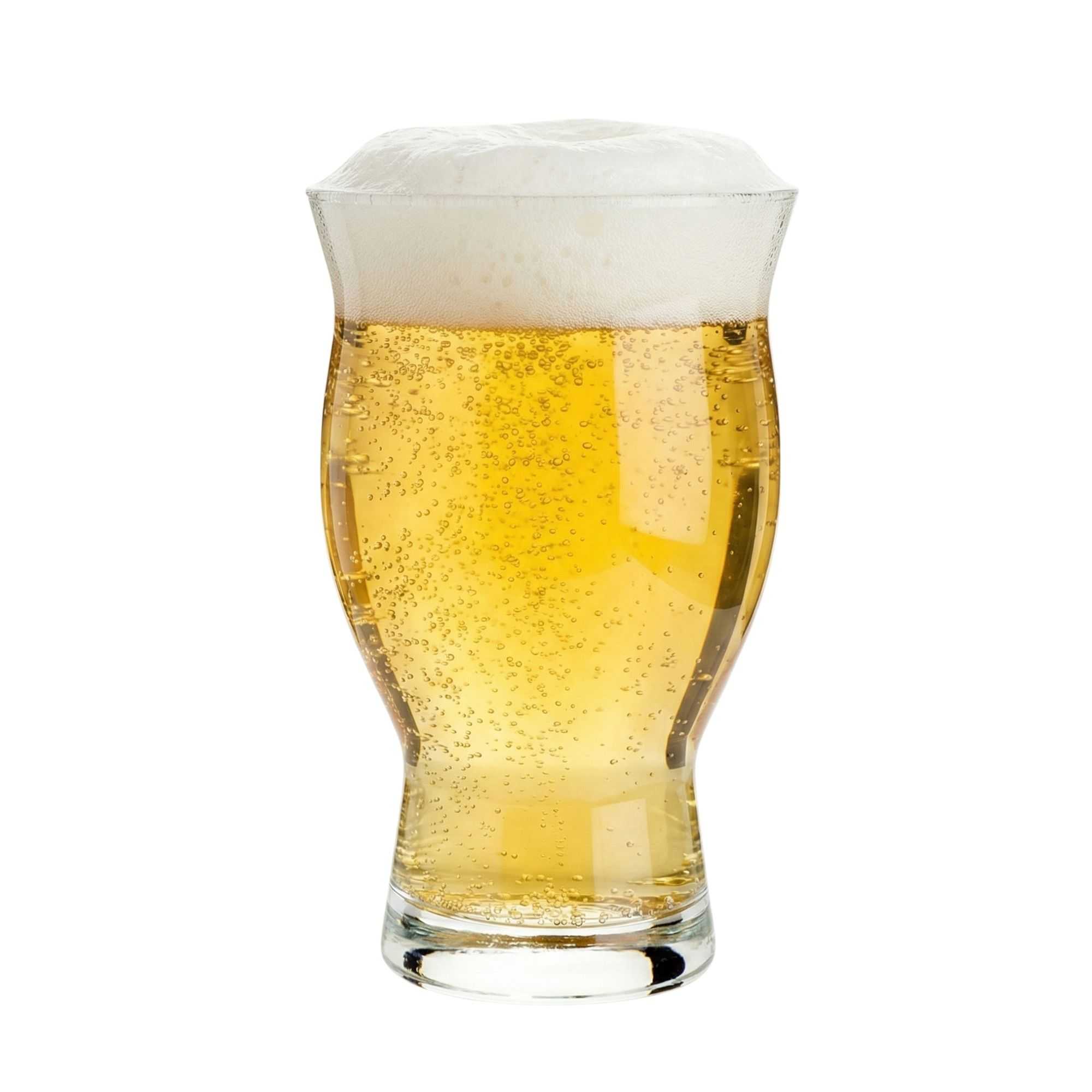 Bev Tek 16 oz Craft Beer Pint Glass - Flared - 3 1/2" x 3 1/2" x 5 3/4" - 12 count box