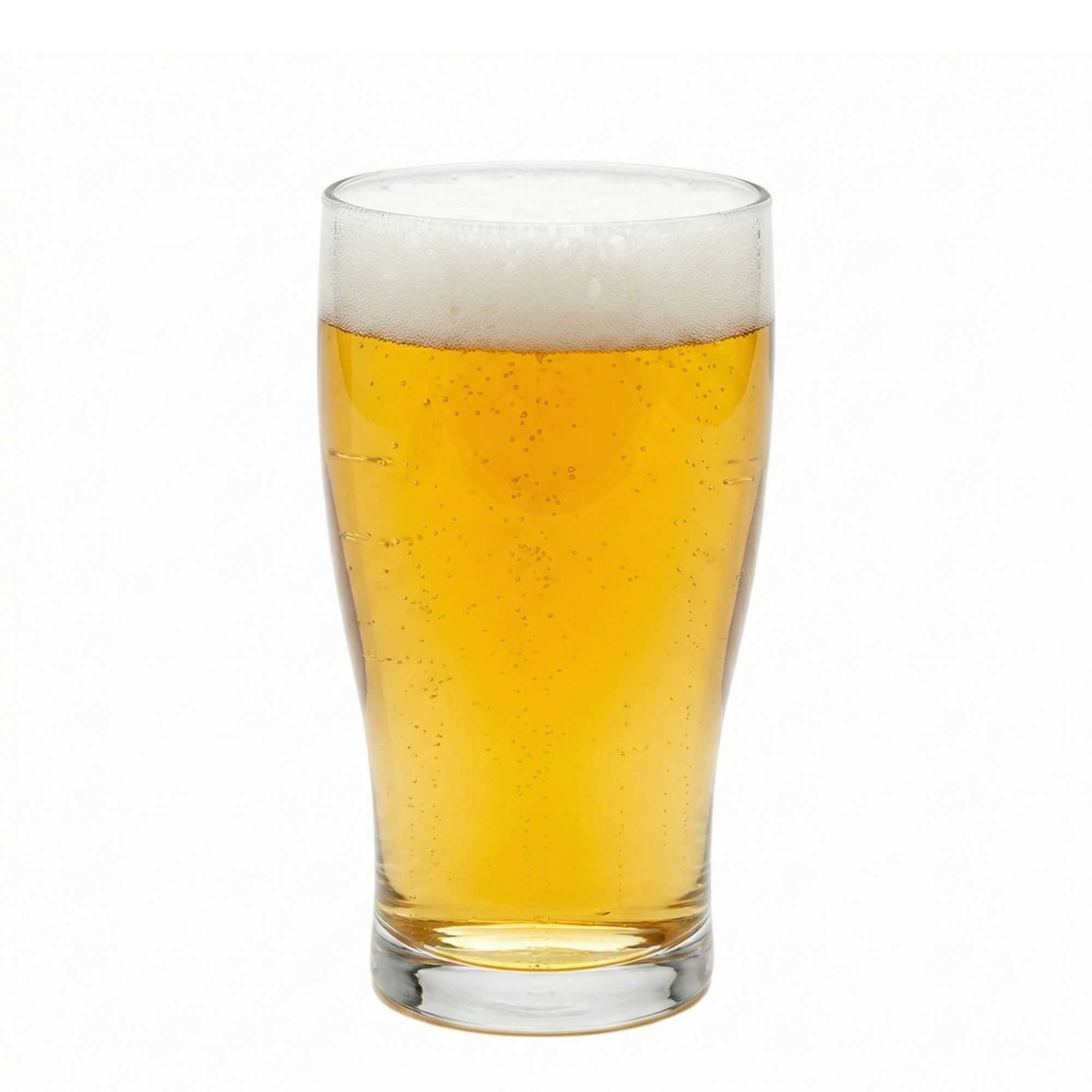 Bev Tek 16 oz Tulip Beer Pint Glass - 3" x 3" x 5 3/4" - 12 count box