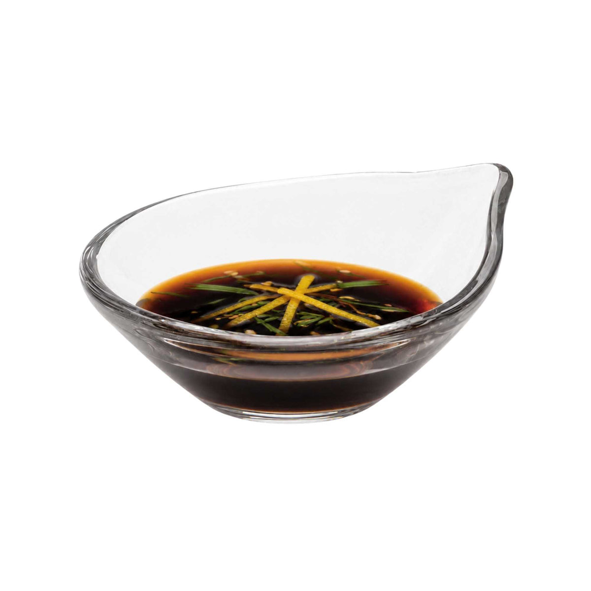 Mini Serve 3 oz Glass Juvia Mini Tasting Bowl - 3 3/4" x 3 1/2" x 1" - 6 count box