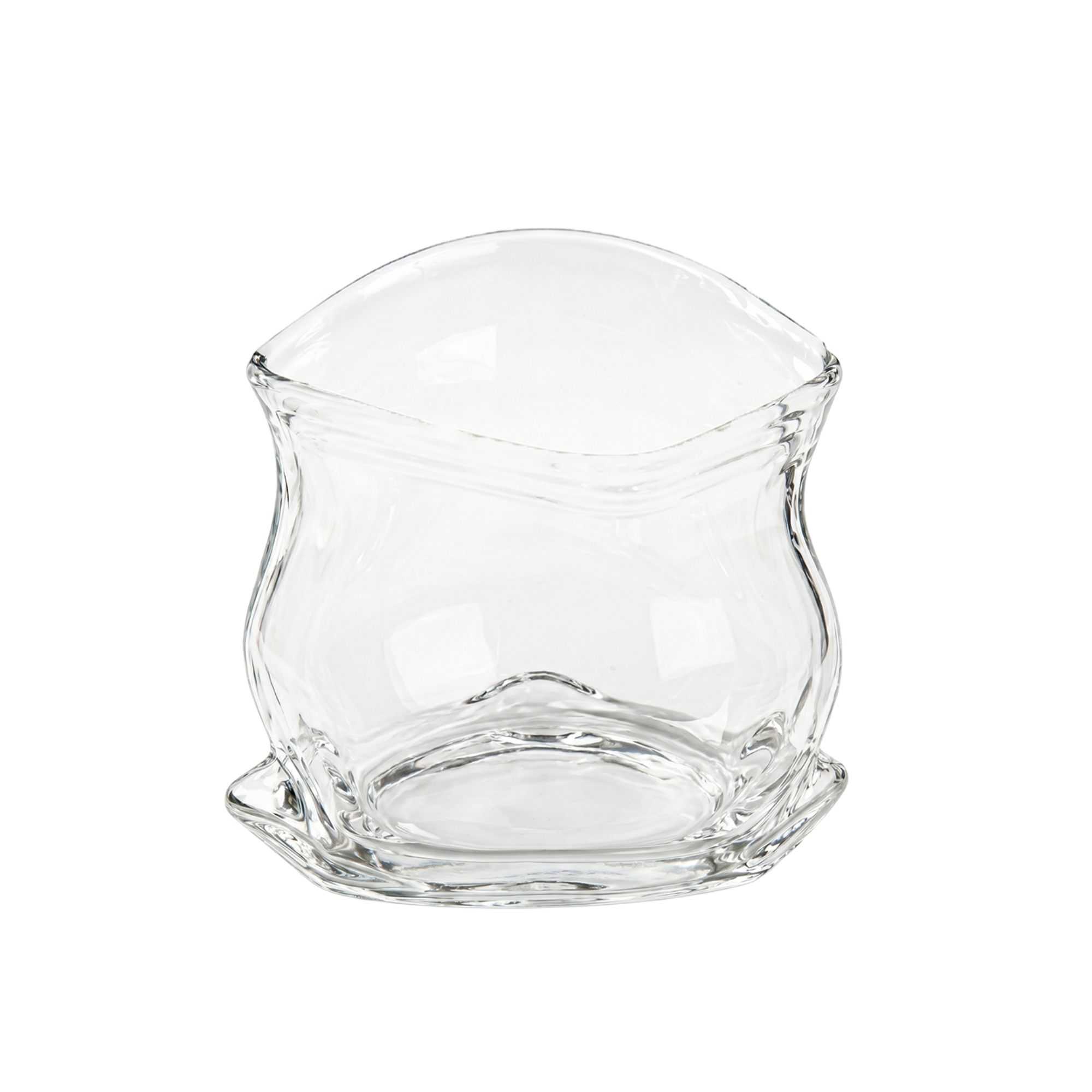 Vetri 8 oz Round Clear Glass Unzipped Bag Bowl - 3 36/4" x 2 3/4" x 3 1/4" - 36 count box