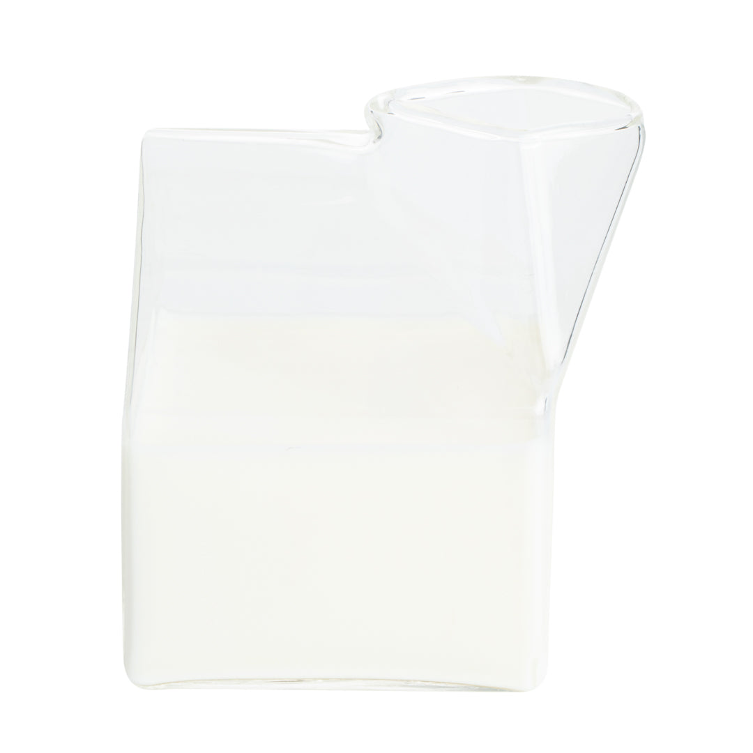 Vetri 12 oz Clear Glass Milk Carton - 3 1/4