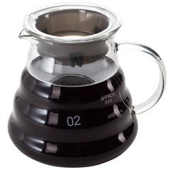 Restpresso 22 oz Round Clear Glass Range Coffee Server / Carafe - 3 1/4