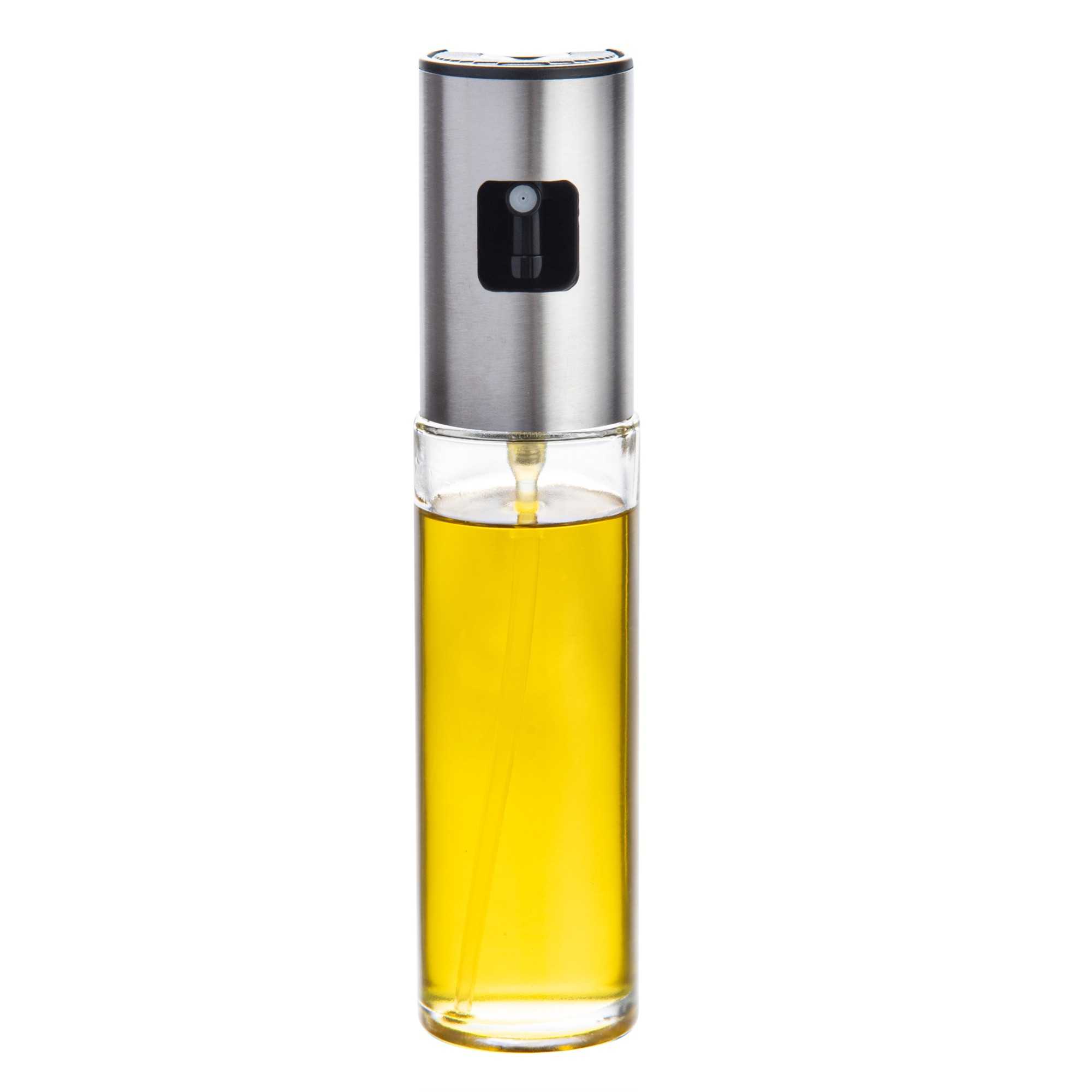 Chef 101 3 oz Glass Oil Sprayer - 1 3/4" x 1 3/4" x 7 1/4" - 1 count box