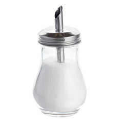 RW Base 6 oz Glass Sauce / Sugar Pourer - with Spout Lid - 2 3/4