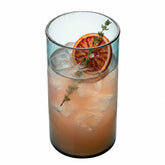 Vetri 16 oz Blue Beverage Glass - 3" x 3" x 5 1/2" - 6 count box