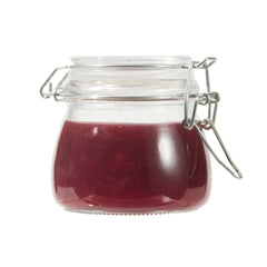Vetri 5 oz Hinge Top Clear Glass Storage Jar - 4 count box