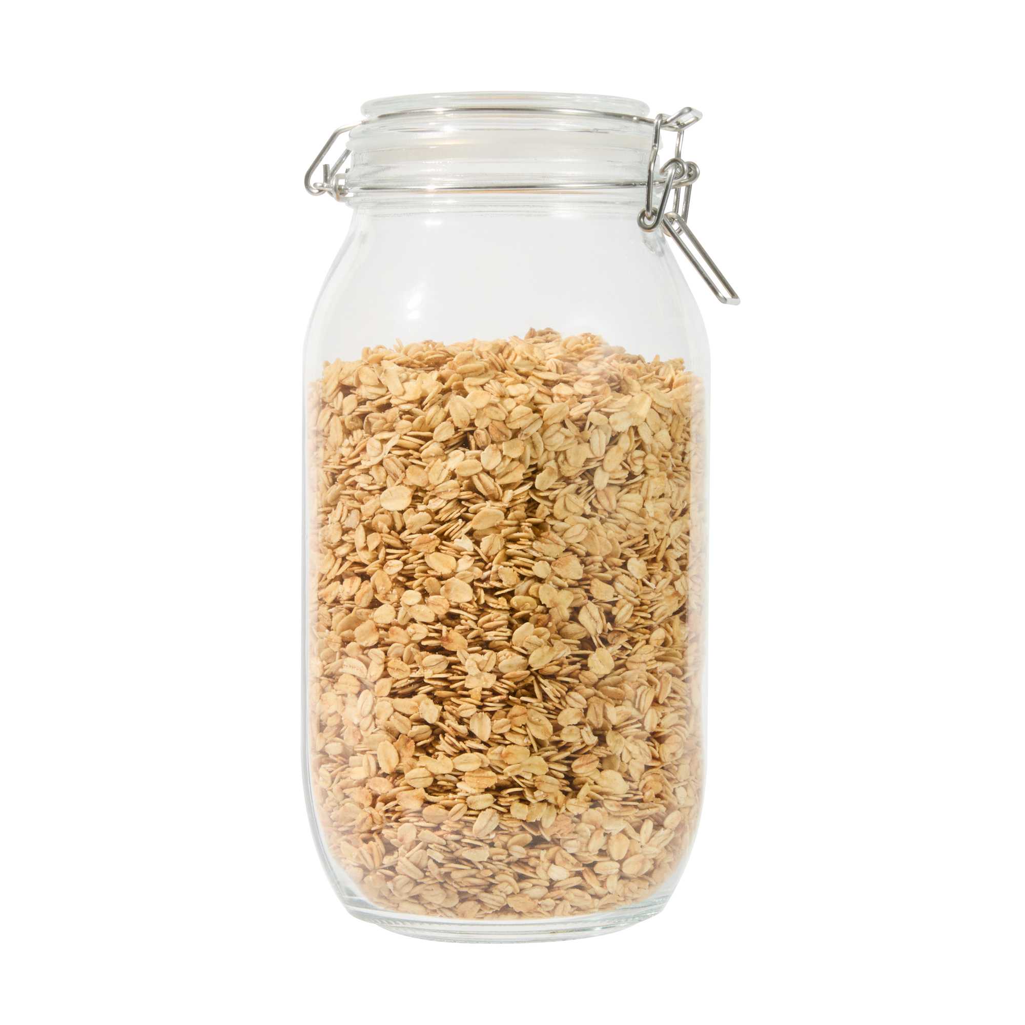 Vetri 74 oz Hinge Top Clear Glass Storage Jar - 1 count box
