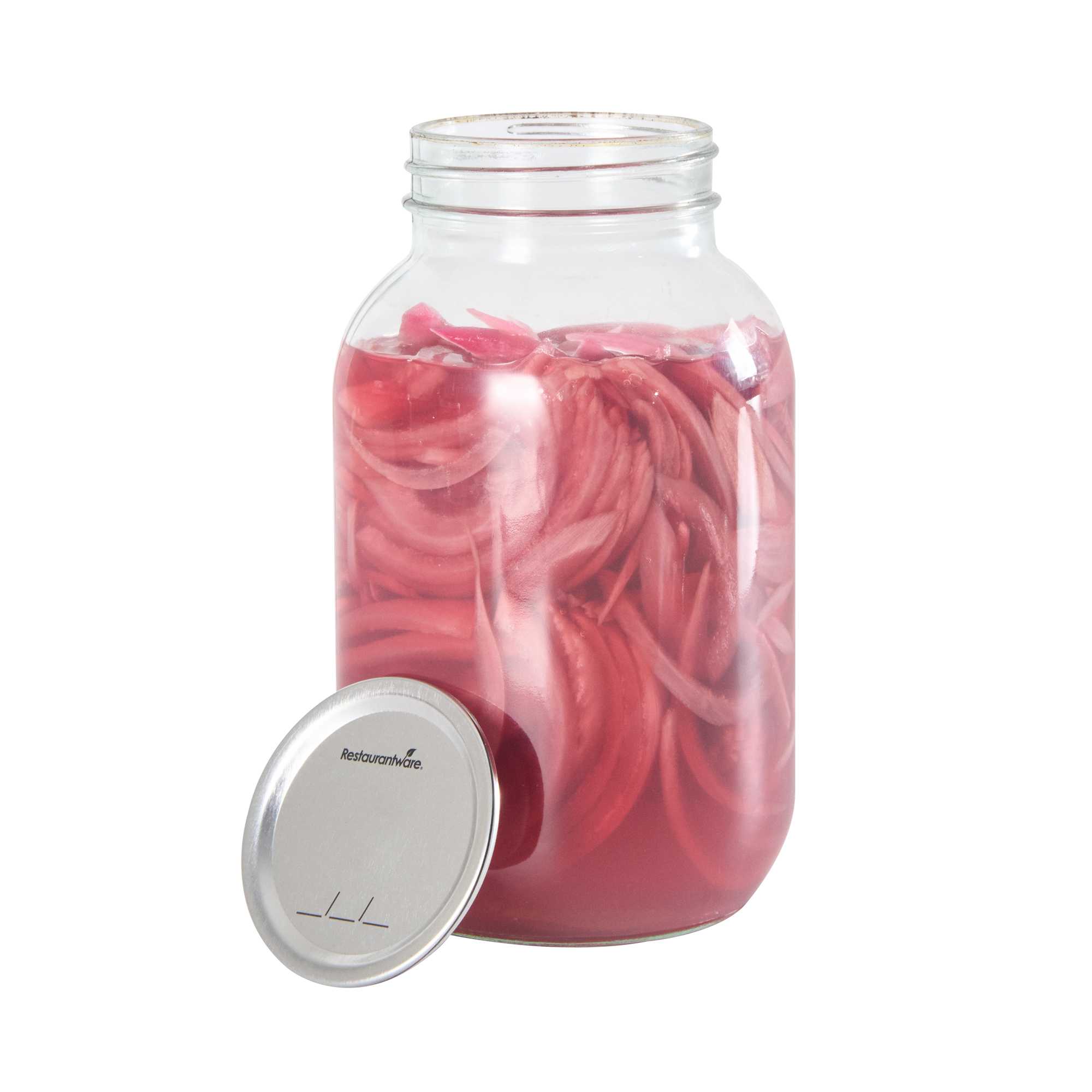 Vetri Regular Mouth Lid - Fits 8, 16, and 32 oz Canning / Mason Jars - 48 count box