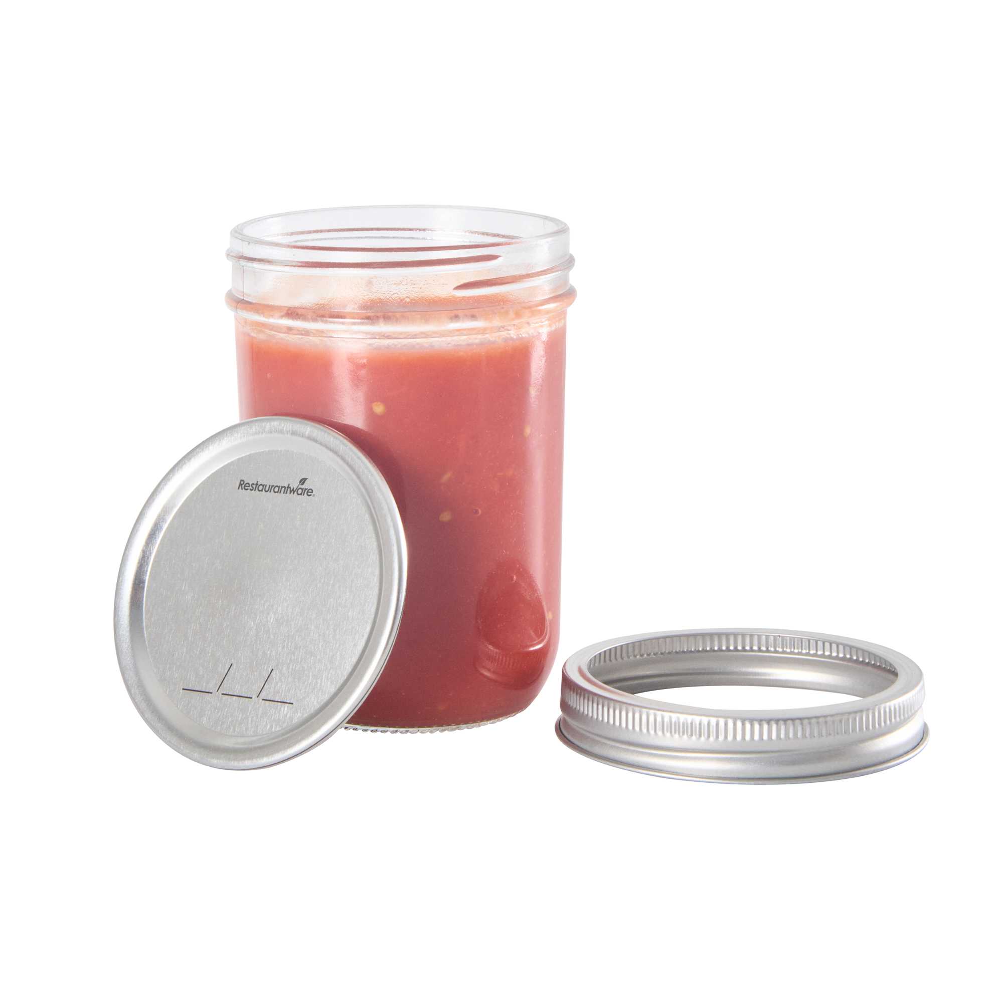 Vetri Wide Mouth Lid and Band - Fits 15 and 36 oz Canning / Mason Jars - 48 count box