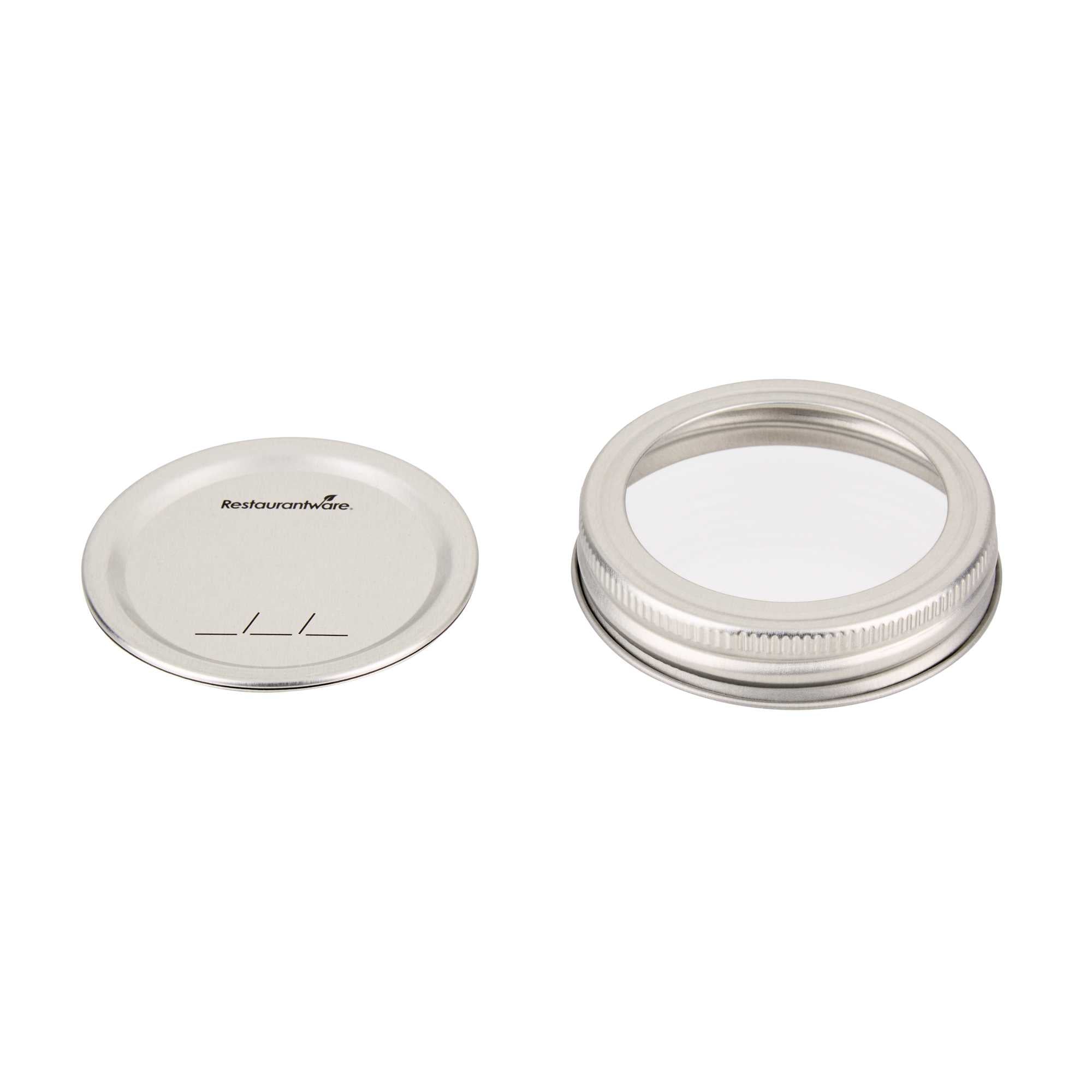 Vetri Wide Mouth Lid and Band - Fits 15 and 36 oz Canning / Mason Jars - 48 count box