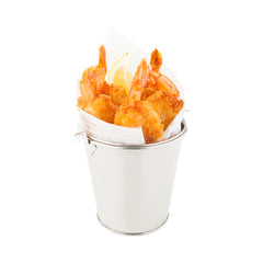 Met Lux 12 oz Round Silver Stainless Steel Mini Pail - 3 1/2